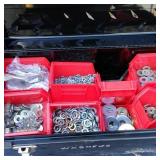 Metal Tool Box with Sorted Washers