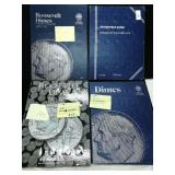 (4) Complete Dime Books (300 Dimes+) Inc