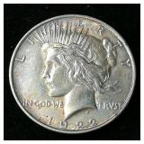 1922 Peace Silver Dollar $1
