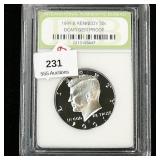 1991 S Kennedy Half Dollar 50c DCAM GEM Proof IMB