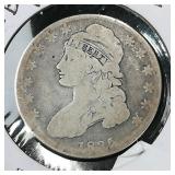 1825 Bust Half 50c