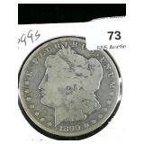 1899 S Morgan Silver Dollar $1