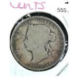 1883 Canada Silver Quarter 25c