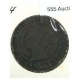 1884 Canada Large Cent 1c