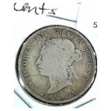 1888 Canada Silver Quarter 25c