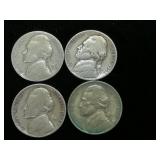 1938 & 1939 D & S Key Jefferson 5c