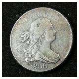 1806 Draped Bust Half Cent 1/2c VF CoinSnap