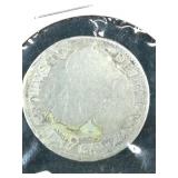 1789 Mexico Half Real 90% Silver