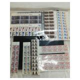 (4) Sleeves Stamps Partial Sheets Unused