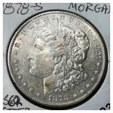 1878 S Morgan Silver Dollar $1