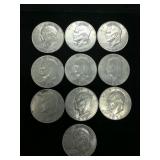 (10) 1972 Ike Dollars