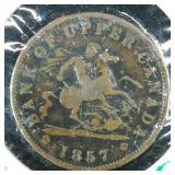 1857 Bank of Upper Canada Penny 1c