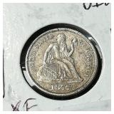1877 Seated Dime 10c