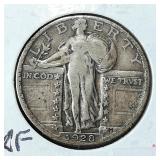 1928 Standing Quarter 25c