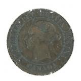 1876 H Canada Large Cent 1c