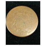 1868 Union Shield Two Cent 2c