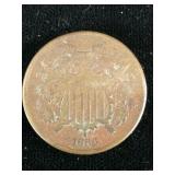 1866 Union Shield Two Cent 2c