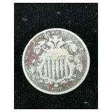 1867 Shield  Nickel 5c