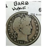 1912 D Barber Half Dollar 50c