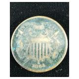 1864 Union Shield Two Cent 2c