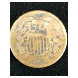 1865 Union Shield Two Cent 2c