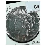 1922 D Silver Peace Dollar $1