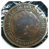 1859 Canada Large Cent 1c