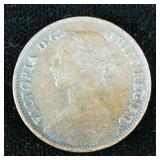 1861 Nova Scotia Half Cent 1/2c VF CoinSnap