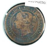 1859 Canada Large Cent 1c