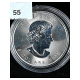 2016 Canadian Maple Silver $5 Dollar Coin