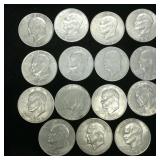 (15) 1972 Type 1 Ike Dollars Unc Seller Graded