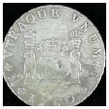1760 Mexico Spanish 8 Reales Pillar Dollar * *