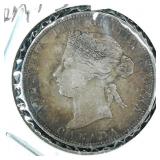 1870 Canada Quarter 25c .925 Silver