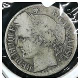1872 France Franc .83 Silver