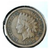 1907 Indian Head Penny 1c