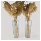 Pair of Blown Glass Vases