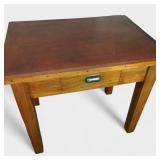 Oak One Drawer Desk