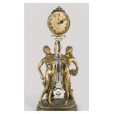 Gilded Goddess Quartz Clock
