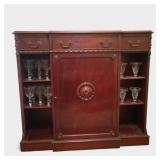 SMall China Hutch with Door and Shelves