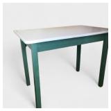 White Enamel Top Table