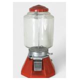 Northwestern Reddish Orange Gumball Machine