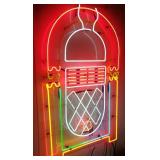 Large Wurlitzer Florescent Jukebox (3 Ft x 4 Ft )