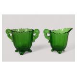 Green Sugar & Creamer Set