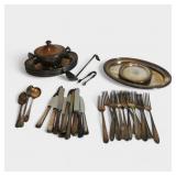 Various Railroad Silverplated Serving Utensils