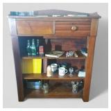 Jelly Cupboard Turned into a Display Inc. Contents