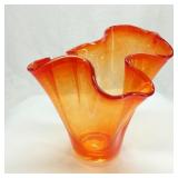 Tangerine Handkerchief Vase