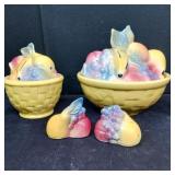 Shawnee USA Fruit Bowls, Sugar Bowl & S&P Shakers