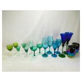 (8) Pair of Green to Blue Glasses