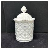 Fortoria Winburn Pattered Heavy Milk Glass