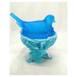 Blue Bird on Nest